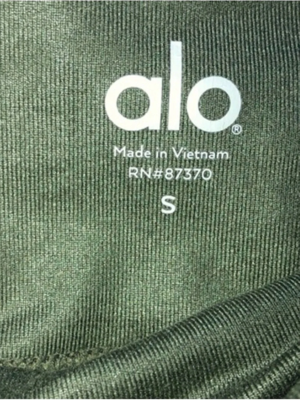 ALO Yoga Olive Green High-Rise Ruched Leggings